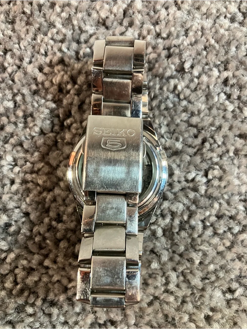 SEIKO 5 Model: 7S26-02FO Automatic Black Dial Day Date Men's Watch 37mm